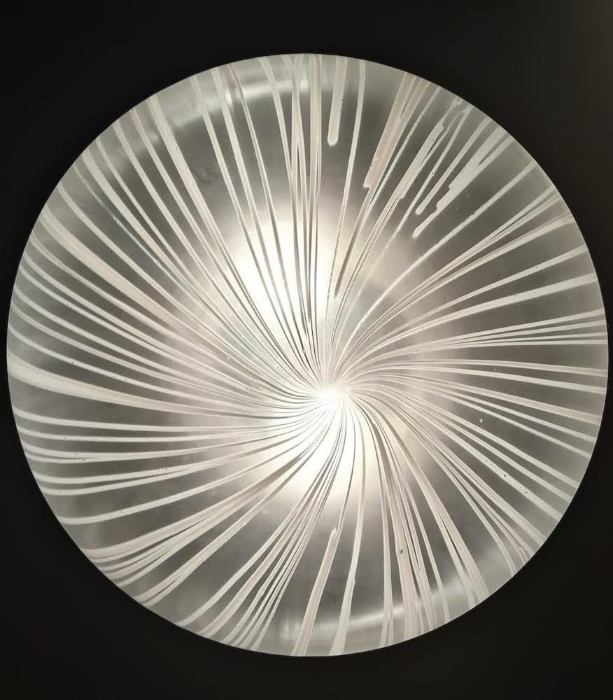 Murano en blanc satiné en vente 3