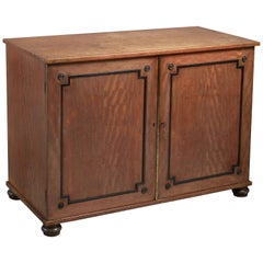 Antique Satinwood and Ebony Side Cabinet