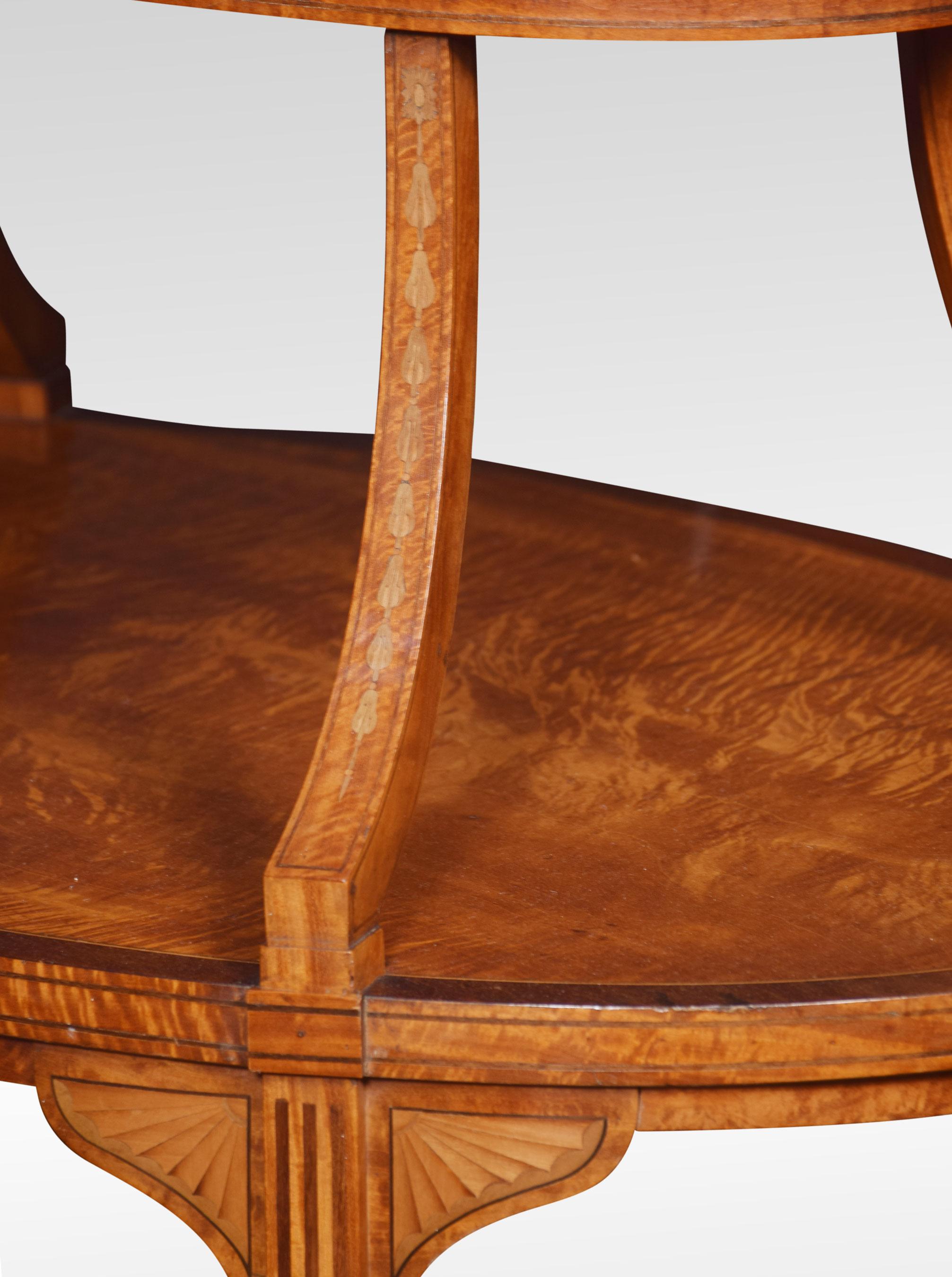 Satinwood and Mahogany Étagère In Good Condition In Cheshire, GB