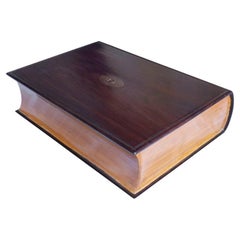 Satinwood and Rosewood Book Box with Hidden Compartments