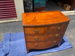 Satinwood Bow Front Chest