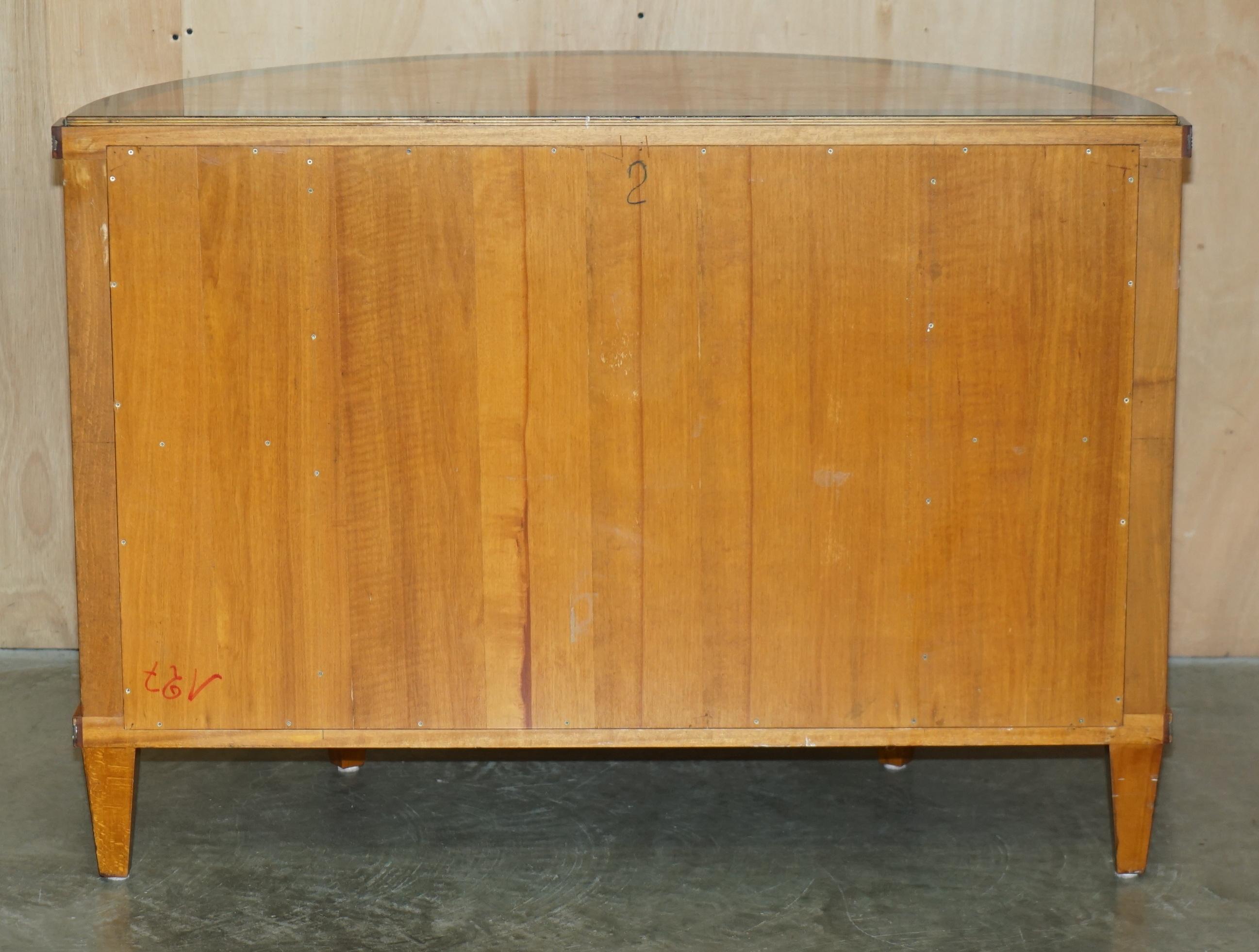 SATINHOLZ & MESSING COLOMBO MOBILI ITALIEN DEMI LUNE SiDEBOARD SCHRANKKOMPETENZ im Angebot 4