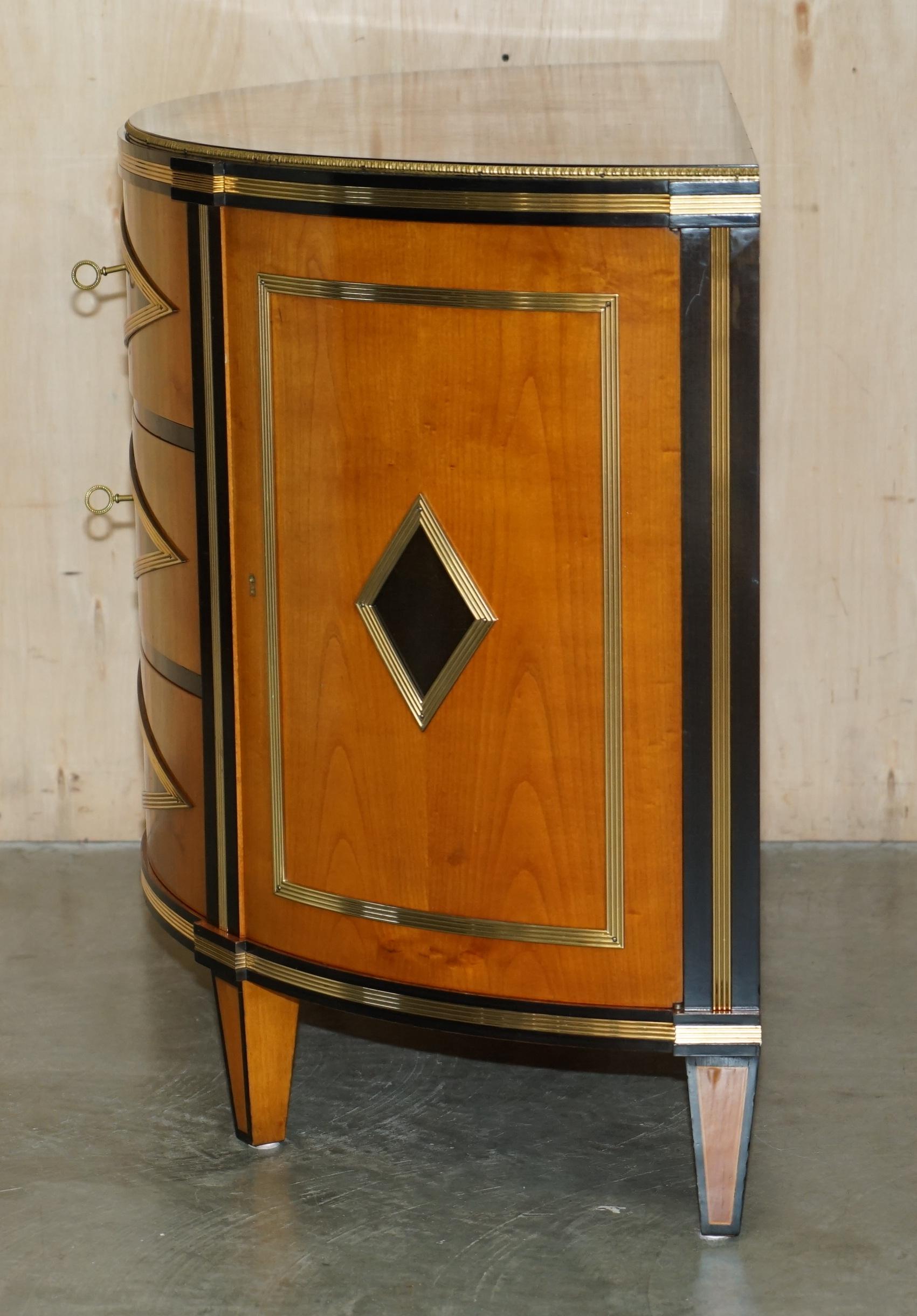 SATINHOLZ & MESSING COLOMBO MOBILI ITALIEN DEMI LUNE SiDEBOARD SCHRANKKOMPETENZ im Angebot 5