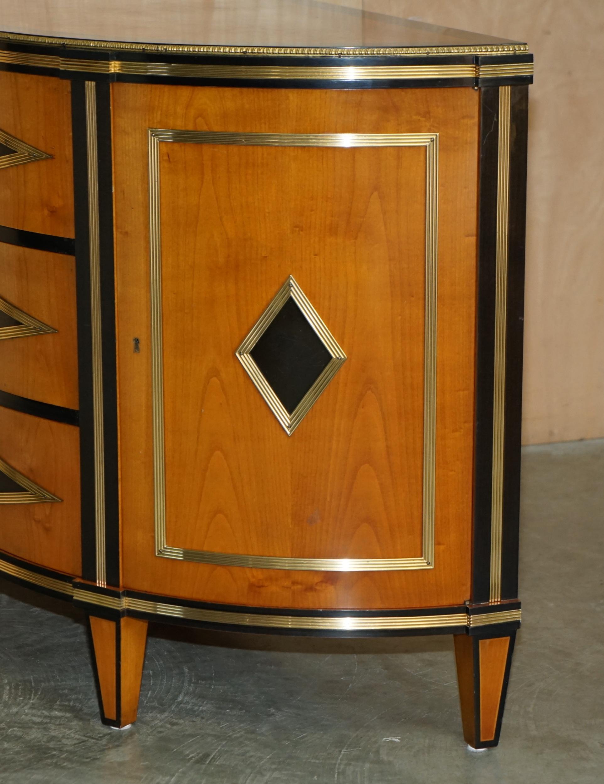 SATINHOLZ & MESSING COLOMBO MOBILI ITALIEN DEMI LUNE SiDEBOARD SCHRANKKOMPETENZ im Angebot 6