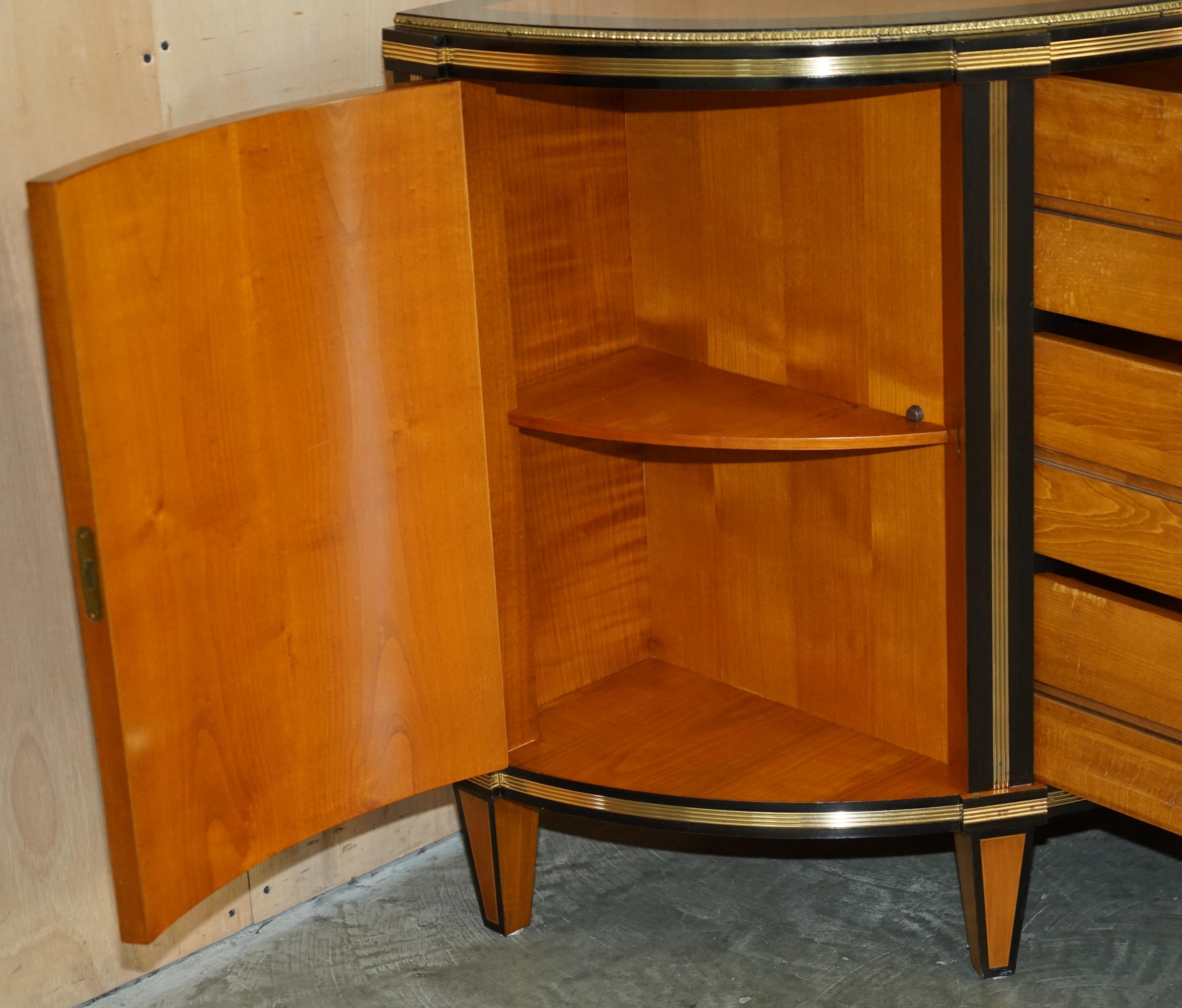 SATINHOLZ & MESSING COLOMBO MOBILI ITALIEN DEMI LUNE SiDEBOARD SCHRANKKOMPETENZ im Angebot 9