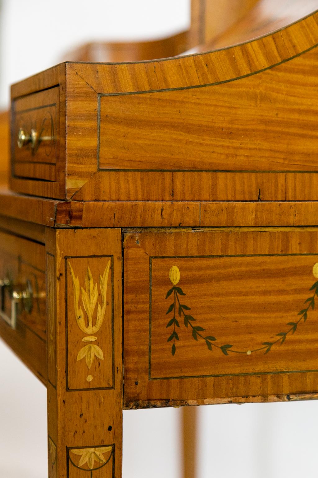 Satinwood Carlton House Desk 5