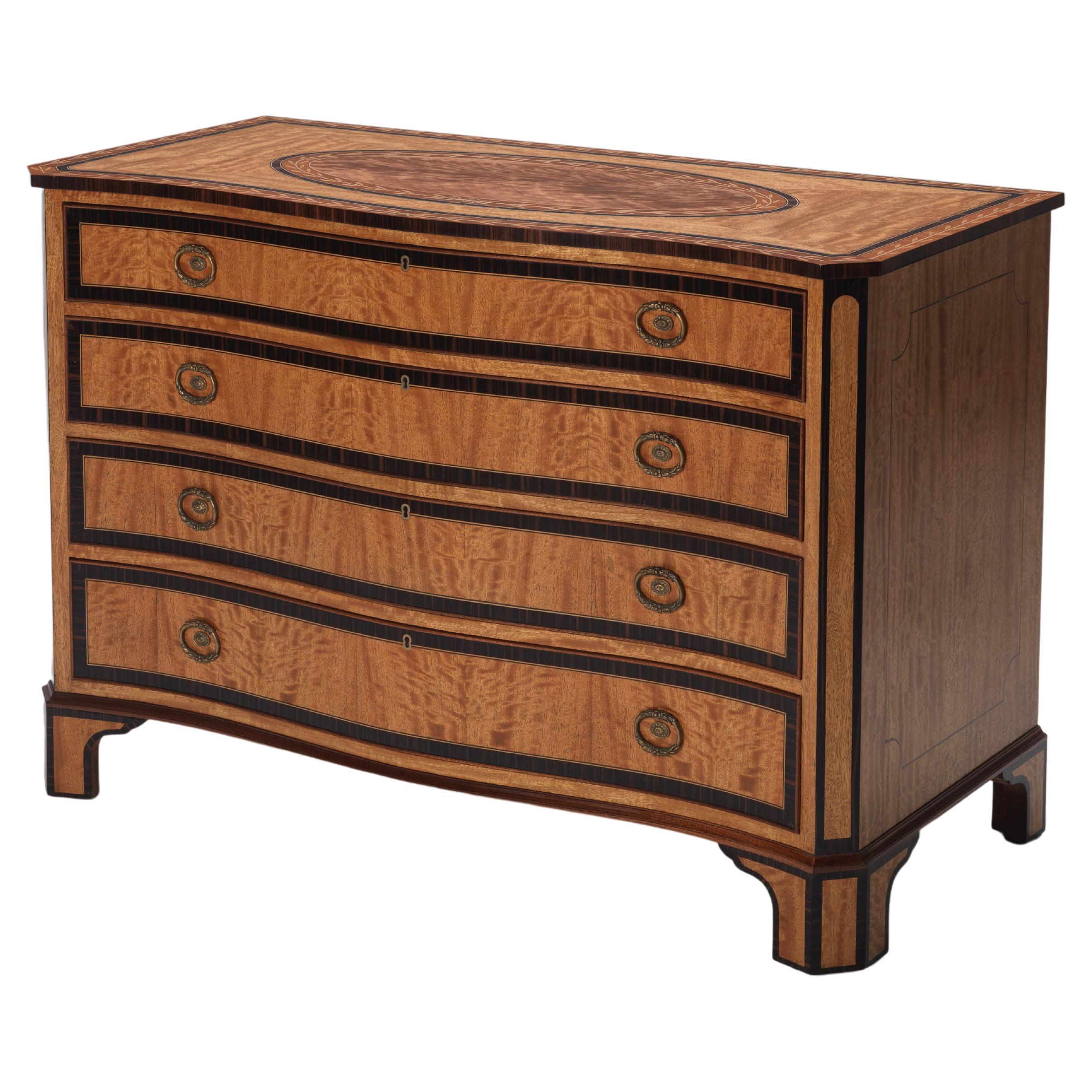 Satinwood Commode Chest For Sale