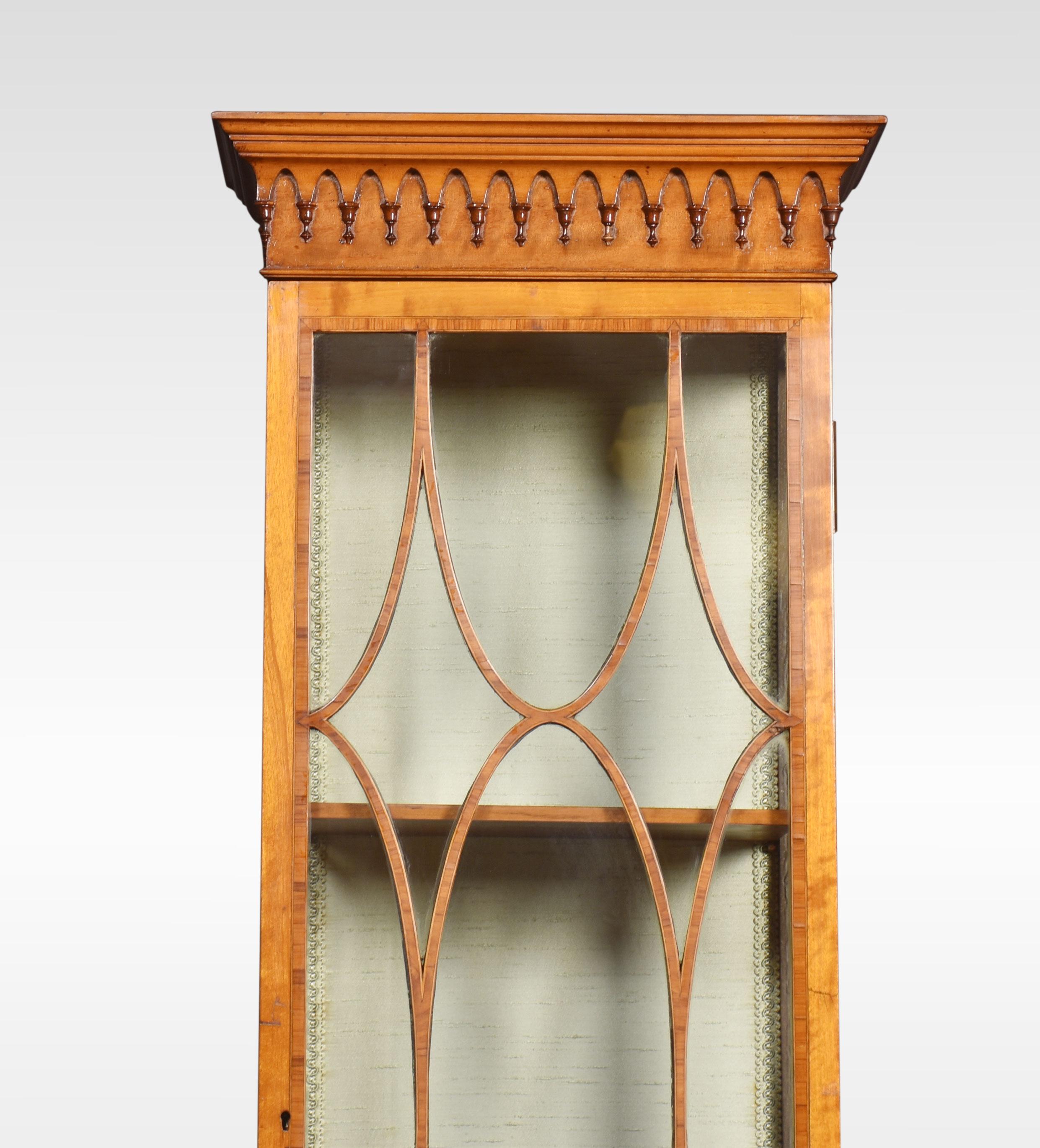 20th Century Satinwood Display Cabinet