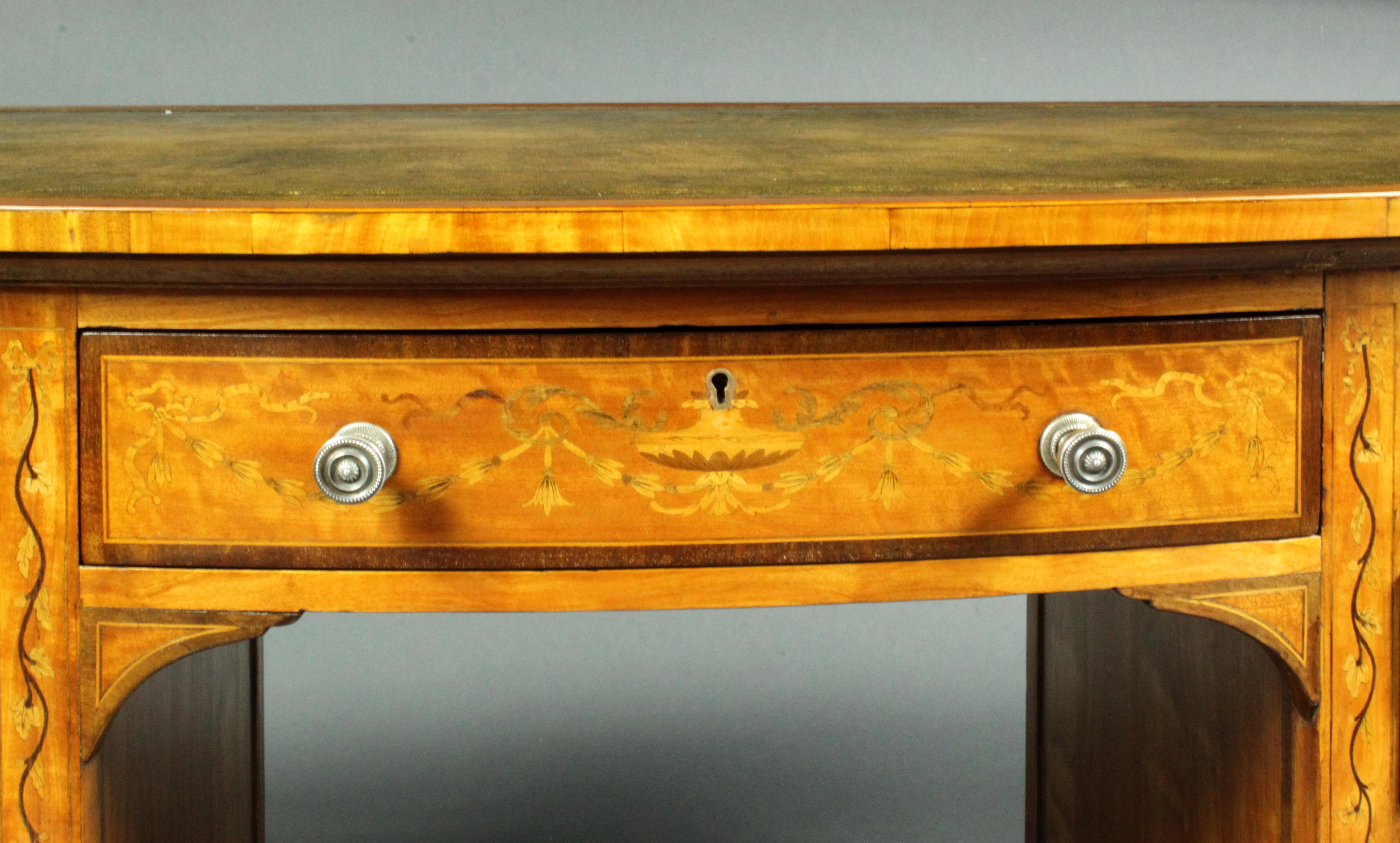 19th Century Satinwood Dressing Table by Edwards & Roberts, Once Owned by Maureen Swanson