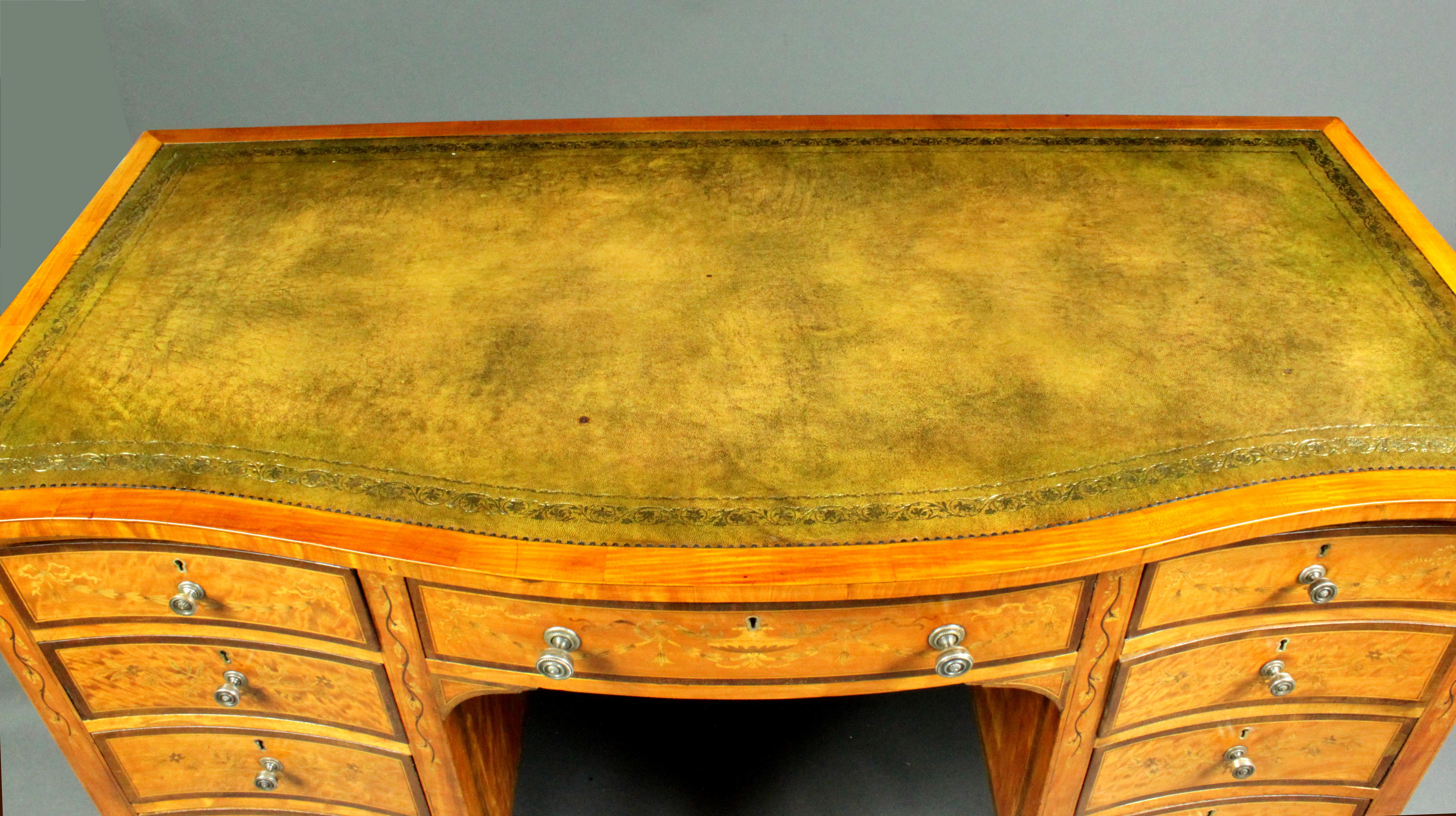 Walnut Satinwood Dressing Table by Edwards & Roberts, Once Owned by Maureen Swanson