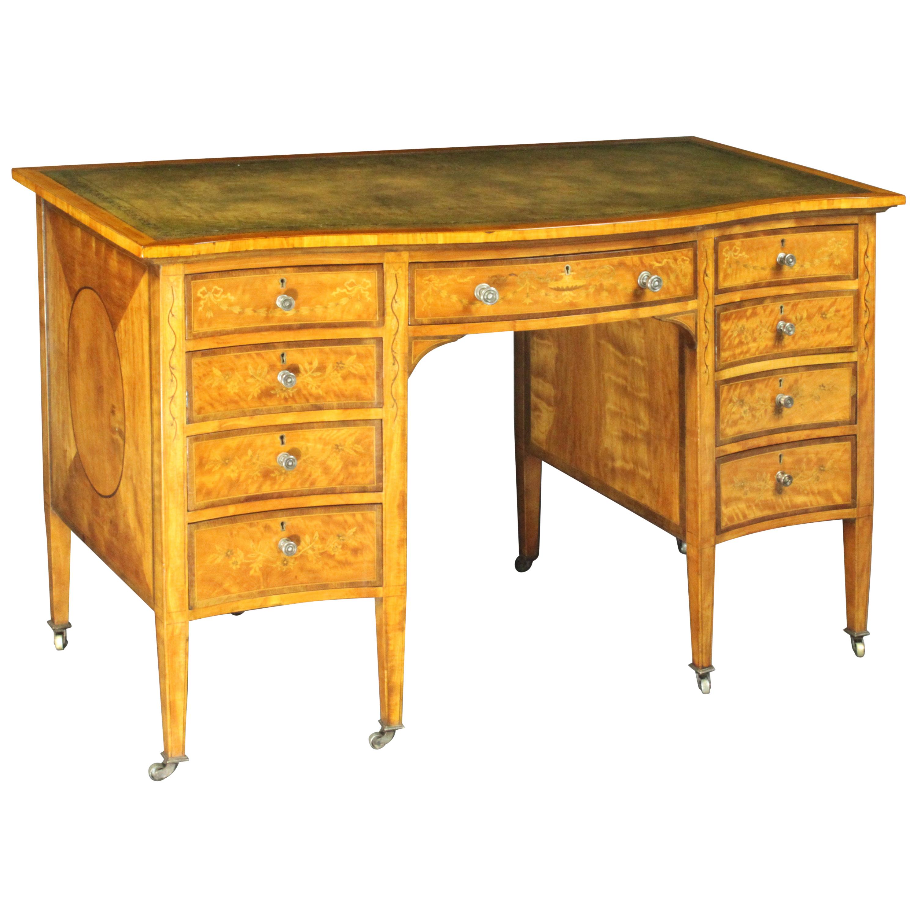Satinwood Dressing Table by Edwards & Roberts, Once Owned by Maureen Swanson
