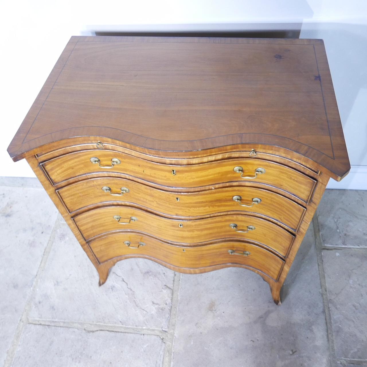 satinwood chest of drawers