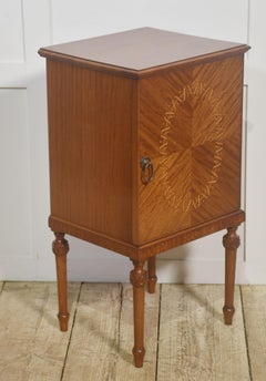 Satinwood Inlaid Bedside Cabinet