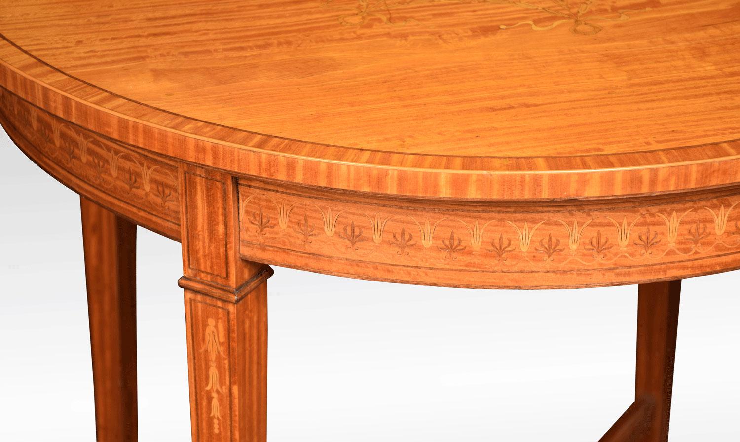Satinwood Inlaid Centre Table In Good Condition For Sale In Cheshire, GB