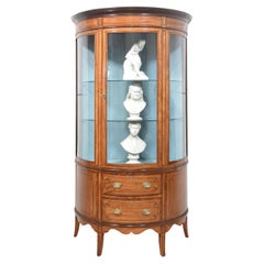 Antique Satinwood inlaid display cabinet