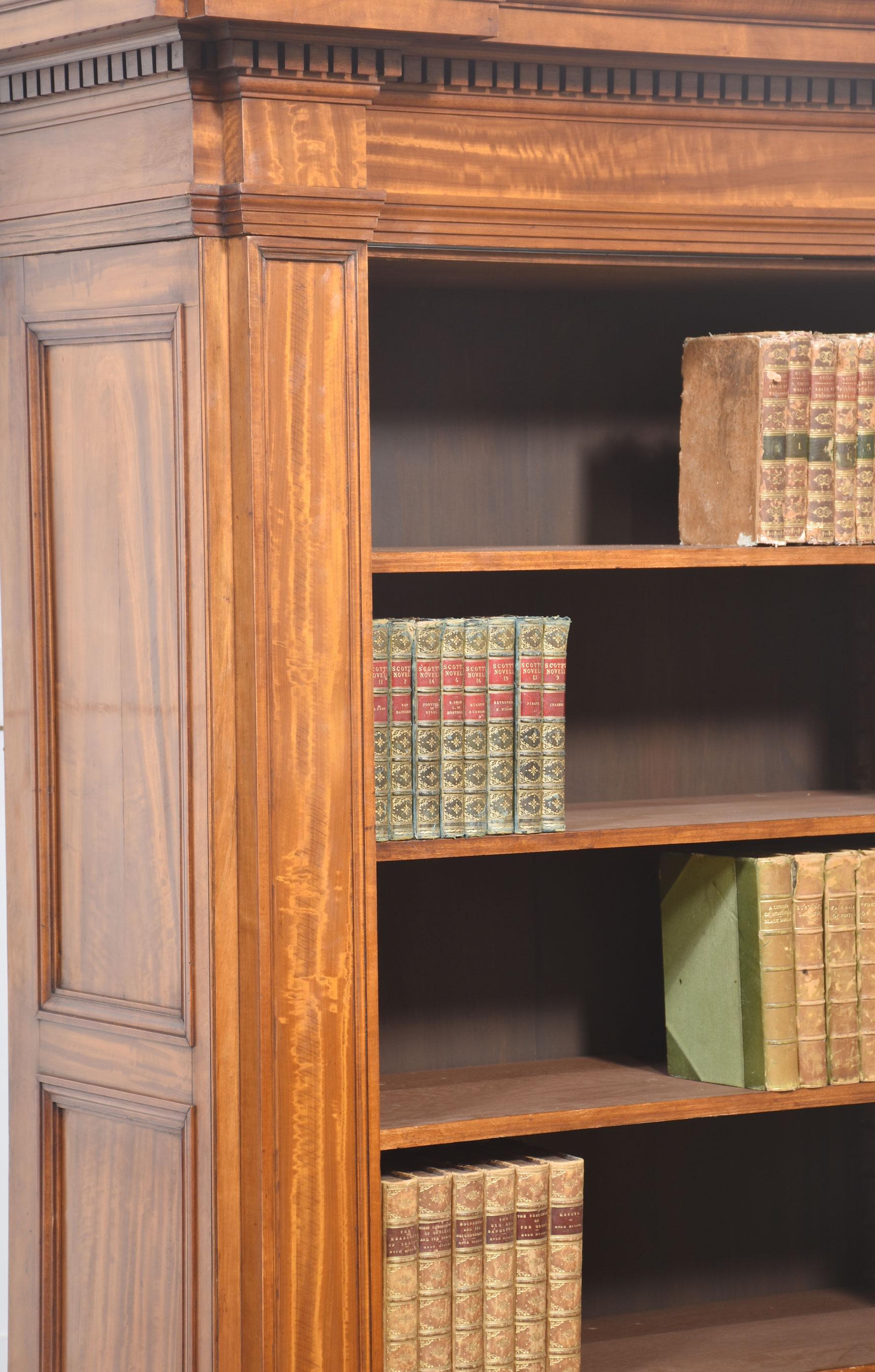 19th Century Satinwood open bookcase For Sale