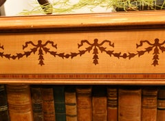 Offenes Bücherregal aus Satinholz - Regency Bücherregale Sheraton Intarsien Bespoke