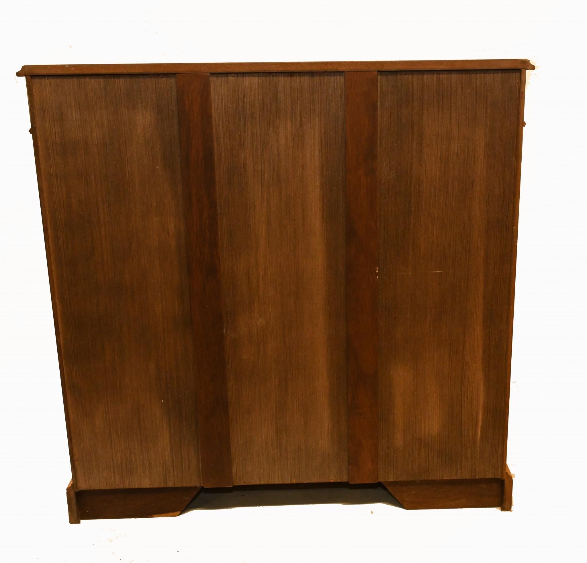 Satinwood Open Bookcase, Regency Bookcases Sheraton Inlay For Sale 2