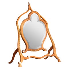 Antique Satinwood painted dressing mirror
