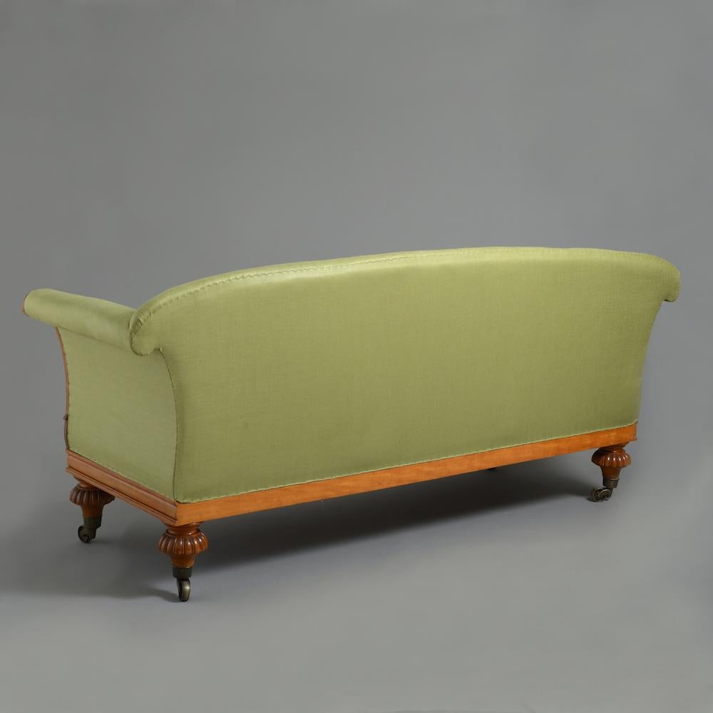 Satinwood Sofa (19. Jahrhundert)