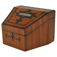 Antique Satinwood Stationery Box
