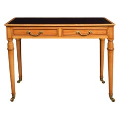 Satinwood Two-Drawer Writing