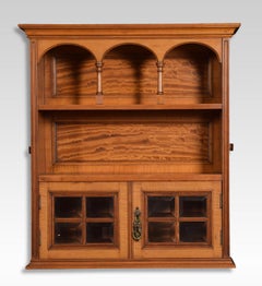 Satinwood Wall Hanging Bookcase