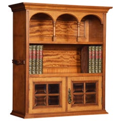 Satinwood Wall Hanging Bookcase