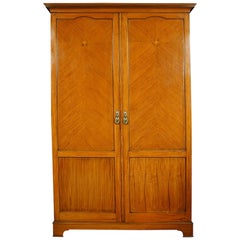 Satinwood Wardrobe by S & H Jewell