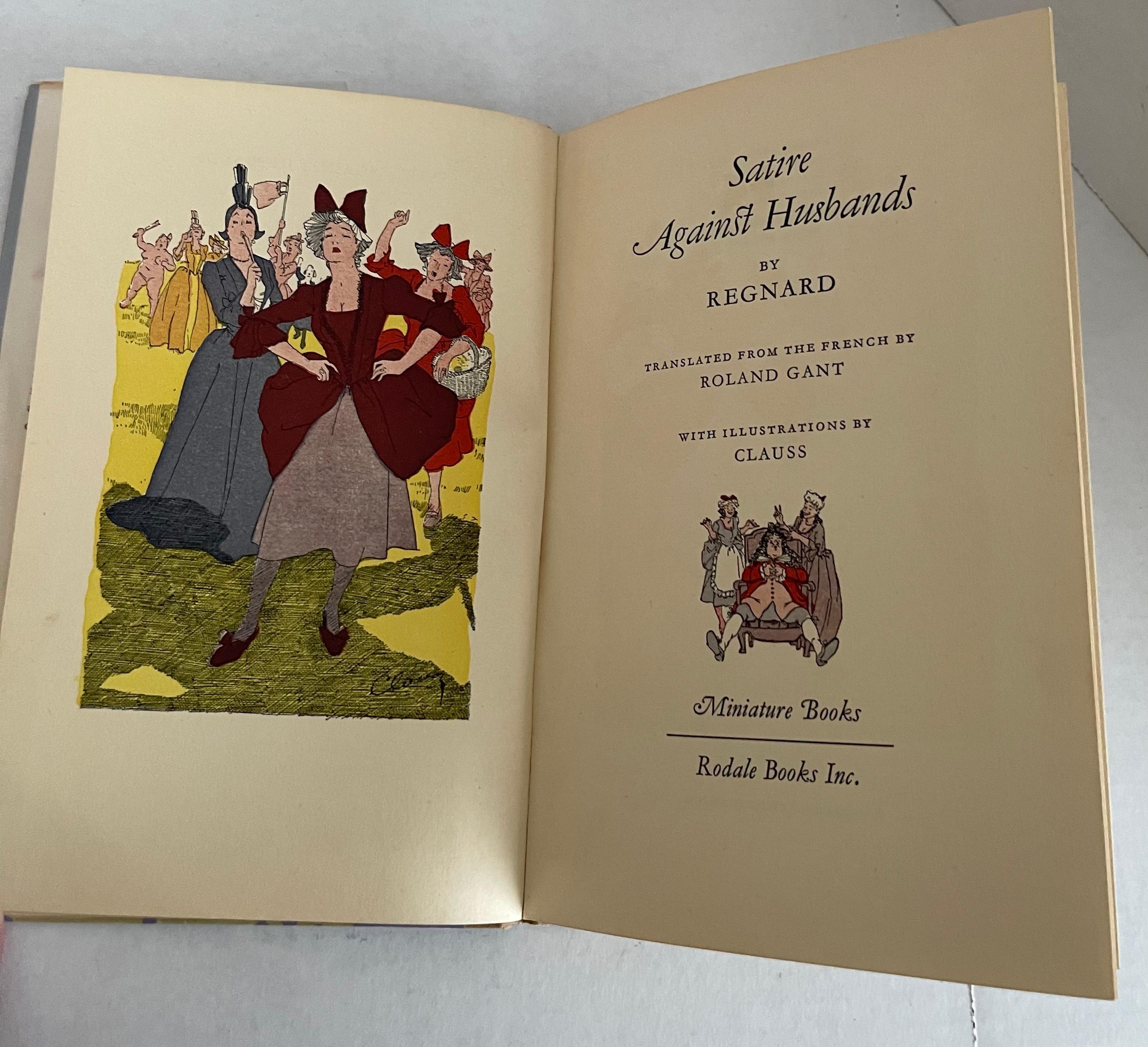 Satire Against Husbands by J. F. Regnard, 1954 1st Edition In Good Condition For Sale In Stamford, CT