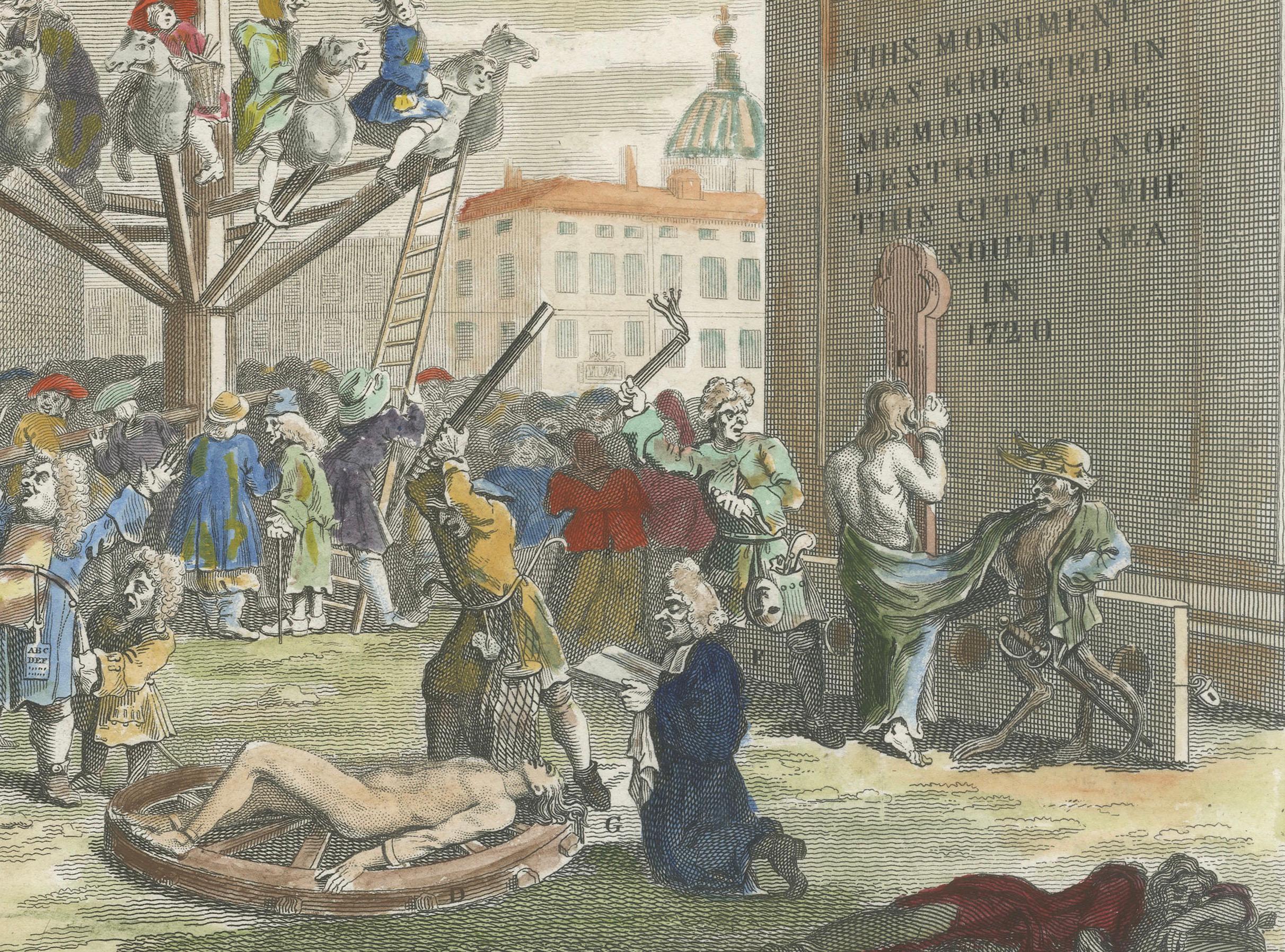 Satire sur la bulle des mers du Sud et la société britannique par William Hogarth, 1721

Description :

Cette gravure satirique convaincante, publiée à l'origine en 1721 par William Hogarth, est intitulée 
