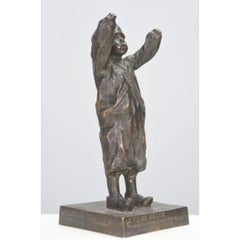 Satirical Bronze Belgian Congo of Leopold II Entitled the Little Belgian