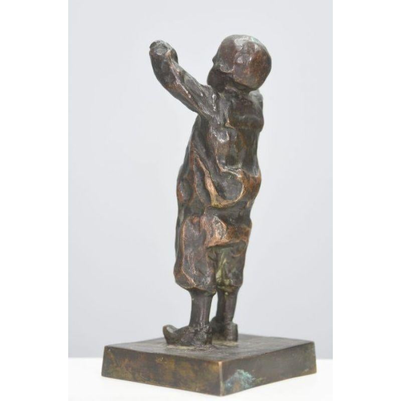 20ième siècle Bronze satirique belge du Congo de Léopold II intitulé Le Petit Belgique en vente