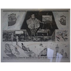 Satirical Lithograph by Peter Jacques "the Devil" London Artist Royal Academy