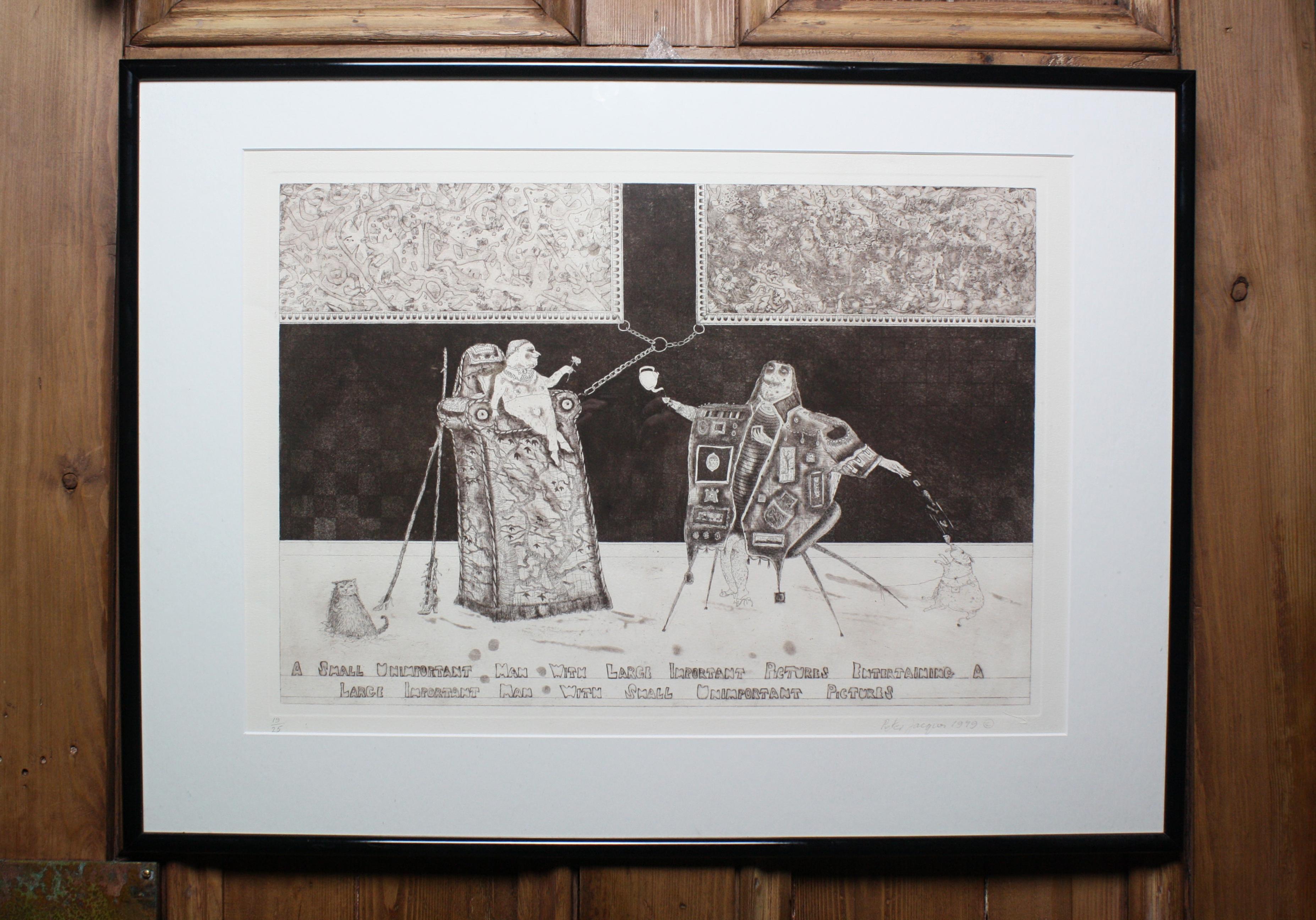 Satirical Lithograph by Peter Jacques 