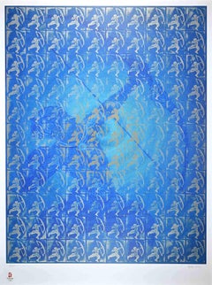 Arjuna, l'as de l'archer -  Lithographie de Satish Gupta - 2008