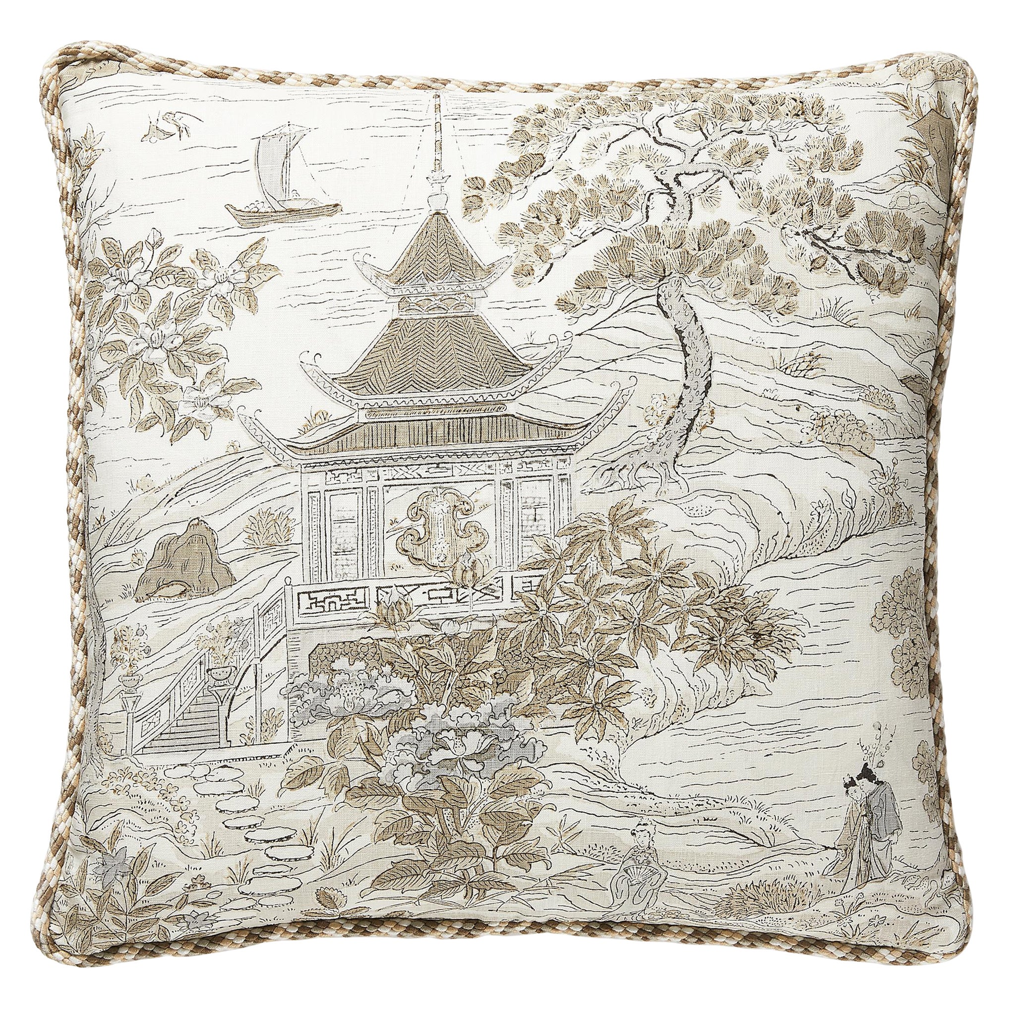 Satomi Hand Block Print Pillow