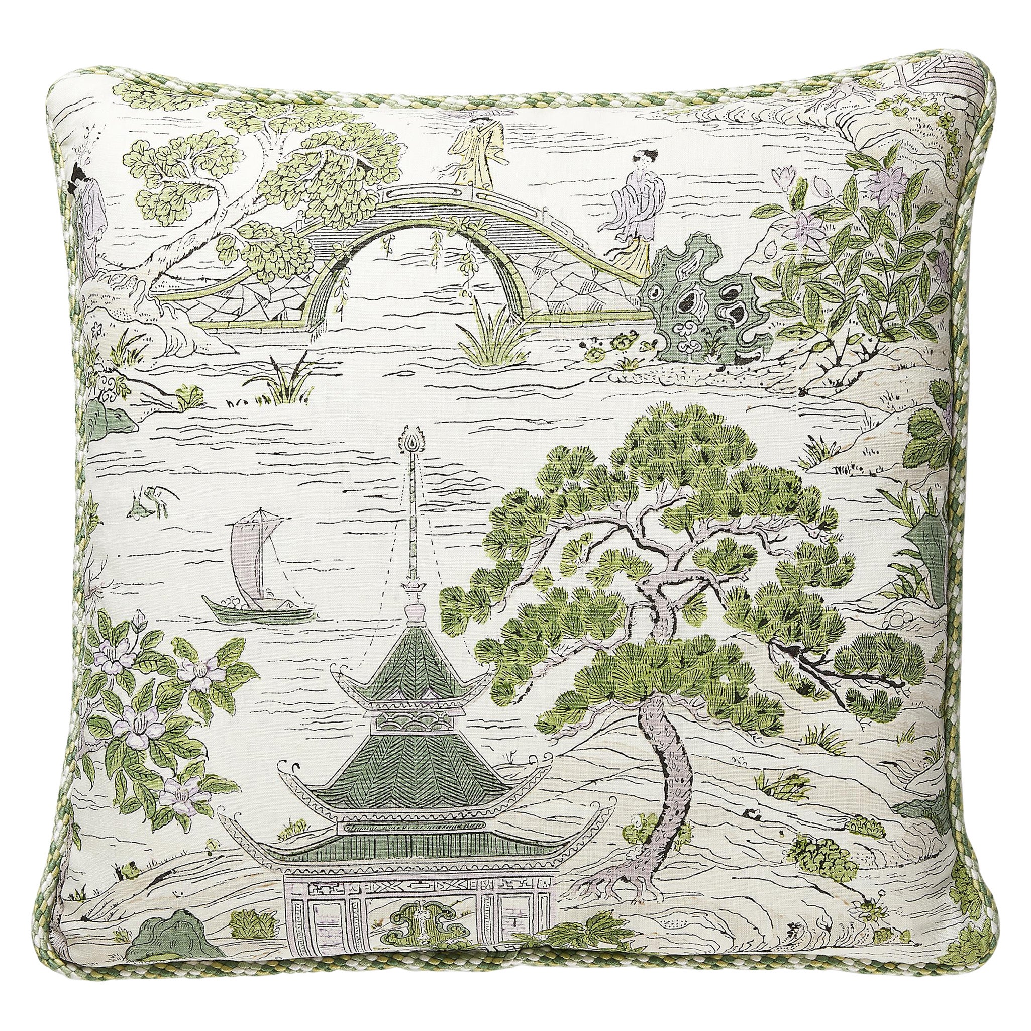 Satomi Hand Block Print Pillow