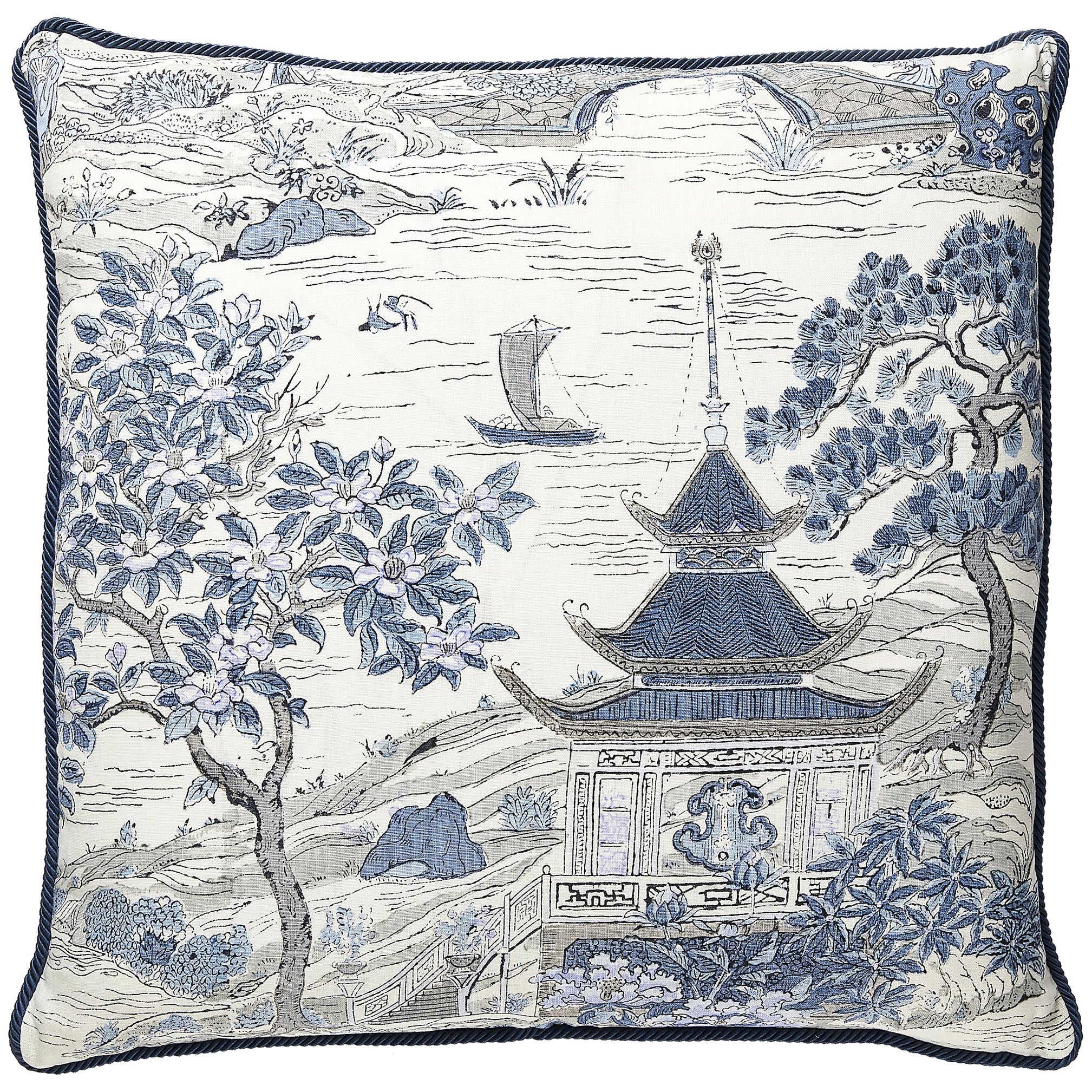 Satomi Hand Block Print Pillow