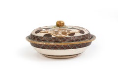 Satsuma Covered Box, Porcelain, Japan, Late 19th Century