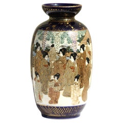 Satsuma earthenware vase