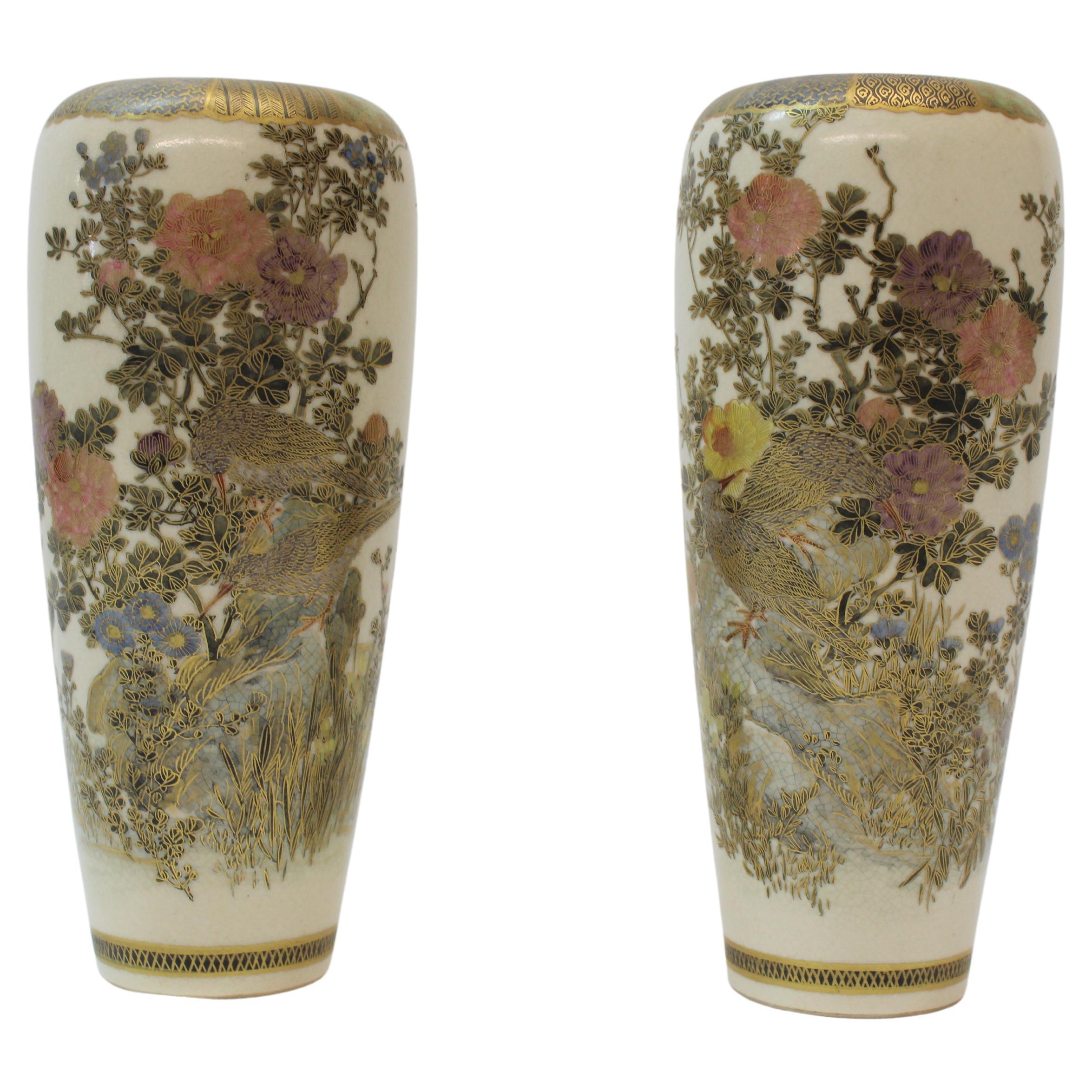 Vases peints à la main Satsuma