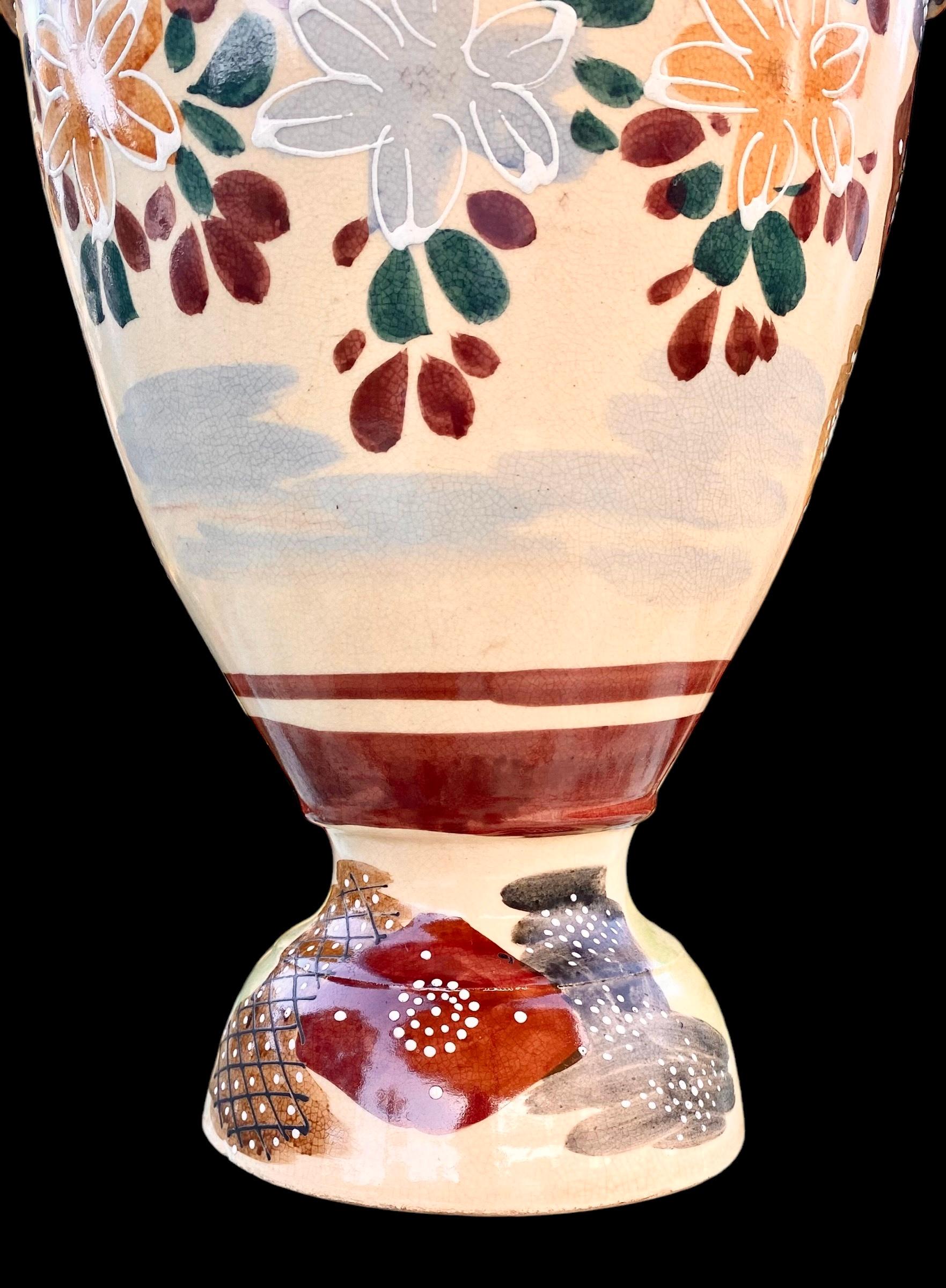 Satsuma Polychrome Painted Vase, Taisho Period (1912- 1926) 6