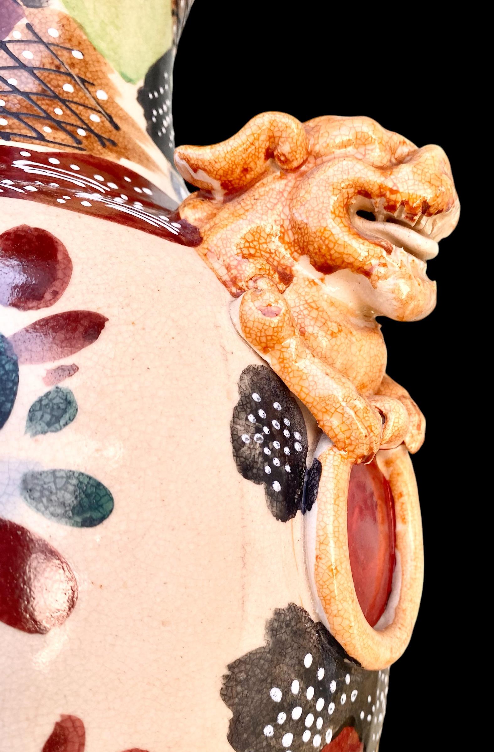 Satsuma Polychrome Painted Vase, Taisho Period (1912- 1926) 10