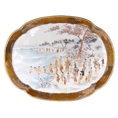Vassoio in porcellana Satsuma