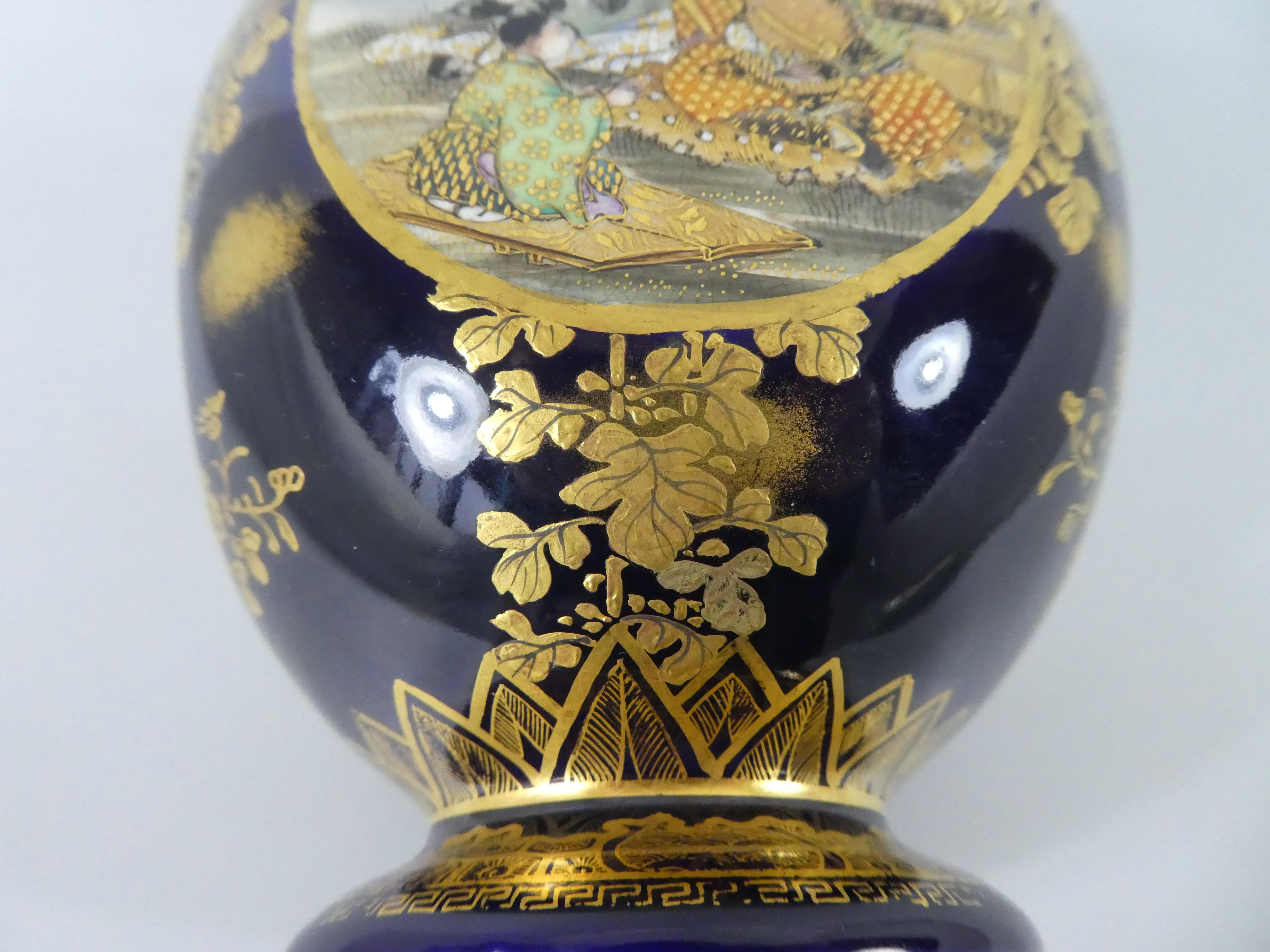 Satsuma Pottery Squared Vase, Kinkozan, circa 1890, Meiji Period 2