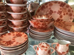 Satsuma Vintage Floral Dinner Service for 12 with Serving Pieces