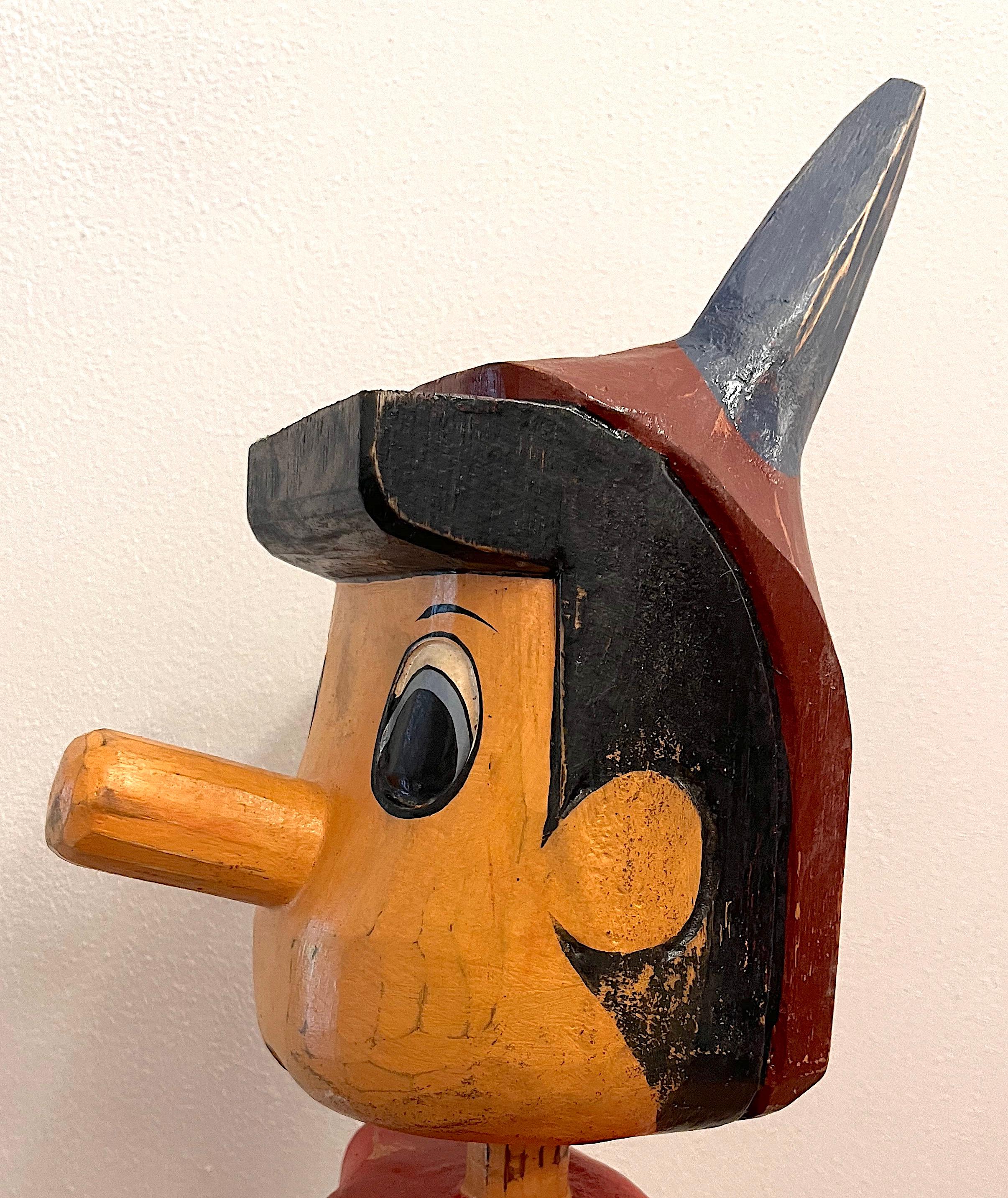 Satua di Pinocchio di grandi dimensioni anni '70 1