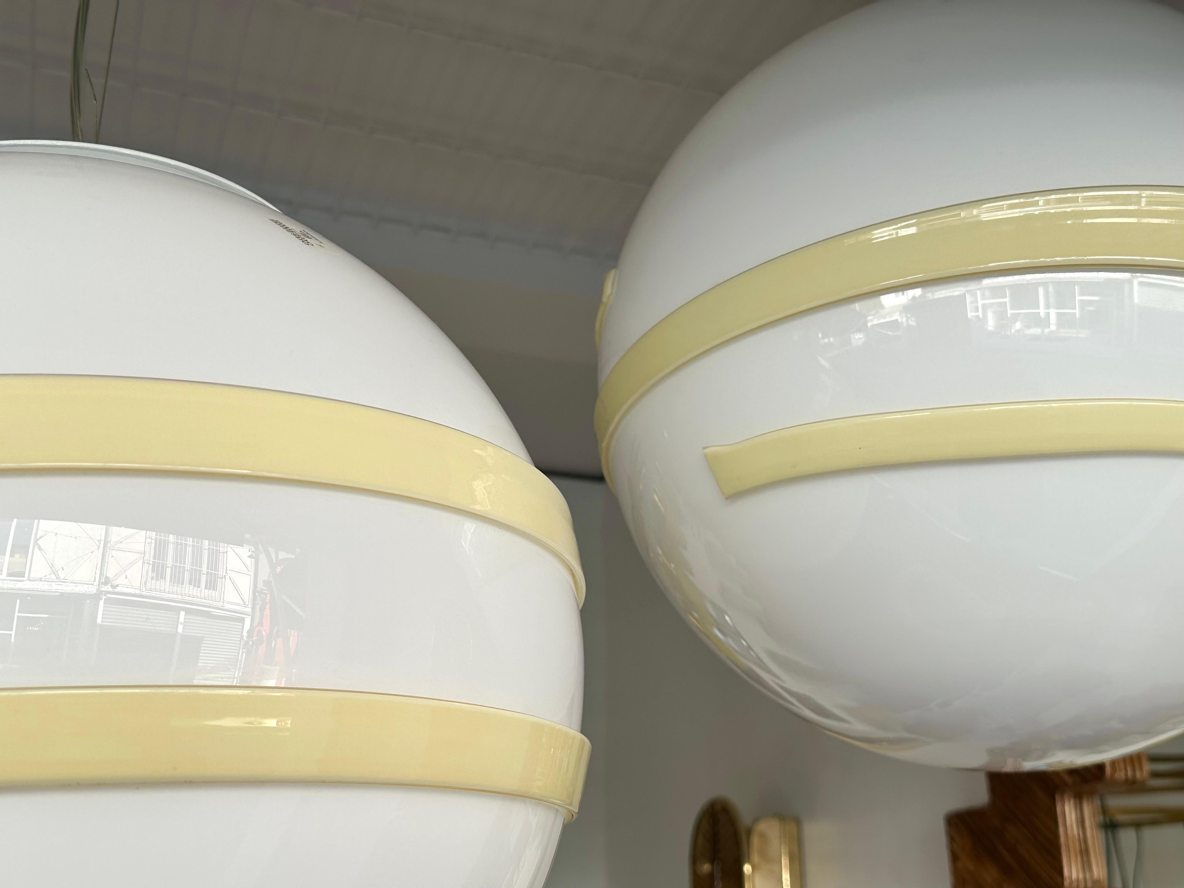 Saturn Ball Murano Glas Pendelleuchte von Murano Due, Italien, 1990er Jahre im Angebot 2