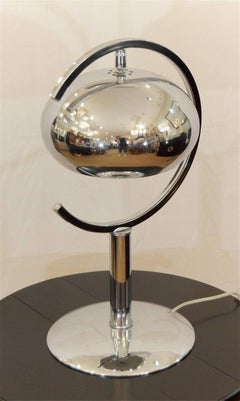 "Saturn" Chrome Dropshade Desk Lamp